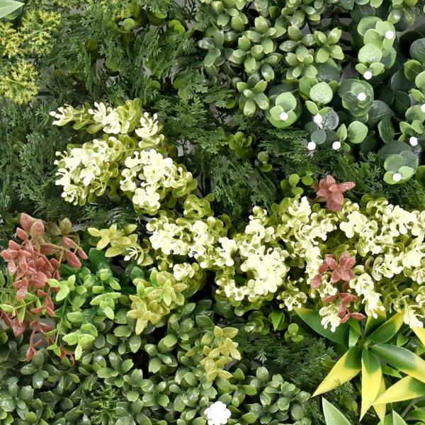 Premium Artificial Plants Green Wall Panel 50cm x 50cm - Aurora B