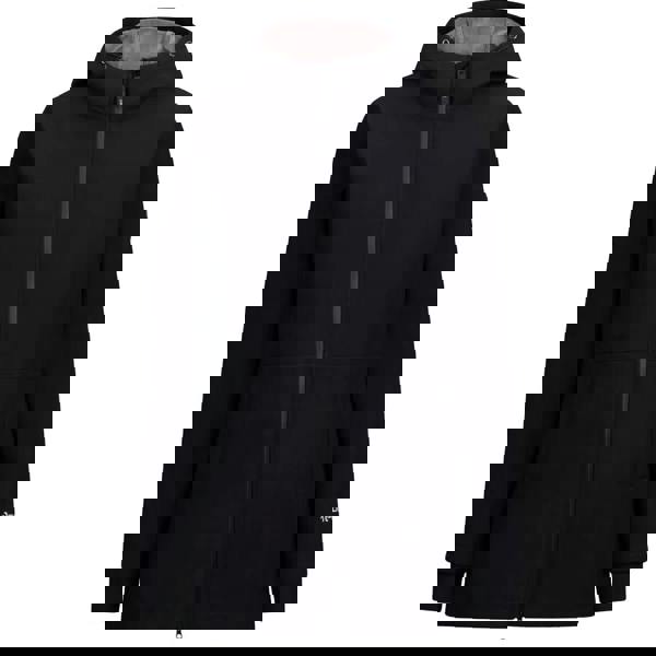 Trespass Womens/Ladies Priya Long Length Soft Shell Jacket - Black