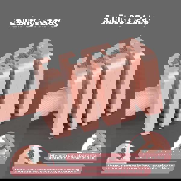 Centra Pair Adjustable Dumbbells Set 2.8KG-10KG Metal Weight Block Home Gym Pink