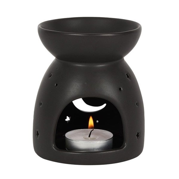 Serano Black Mystical Moon Cut Out Oil Burner