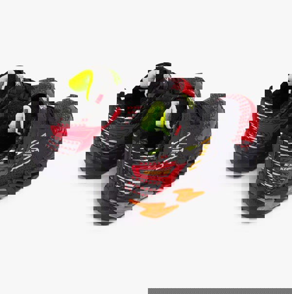 Skechers 400138N/BKRD FLEX-GLOW BOLT Boys Trainers Black/Red