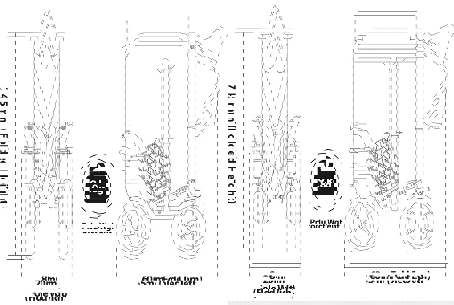 Aidapt Aluminium Transit Wheelchair