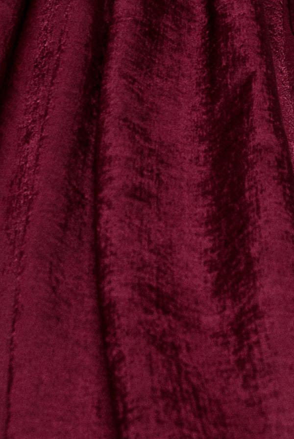 Off Shoulder Velvet Satin Wing Cape Maxi Dress - Burgundy DR5079