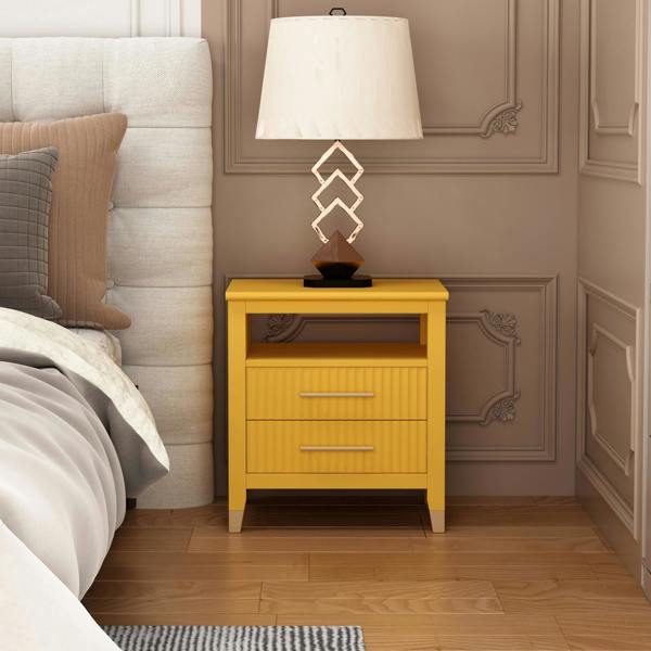 Biasi 2 Drawer  Bedside Table