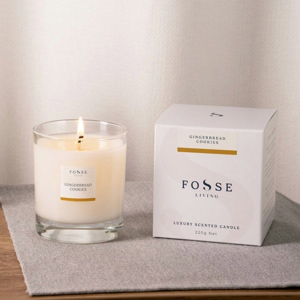 Gingerbread Cookies Scented Candle (Limited Edition) - Fosse Living | Luxury Home Fragrances