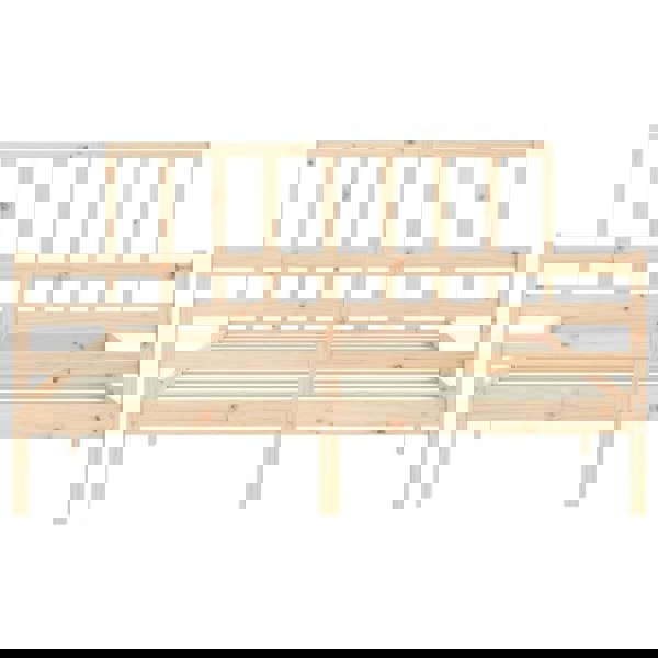 Berkfield Bed Frame with Headboard 160x200 cm Solid Wood