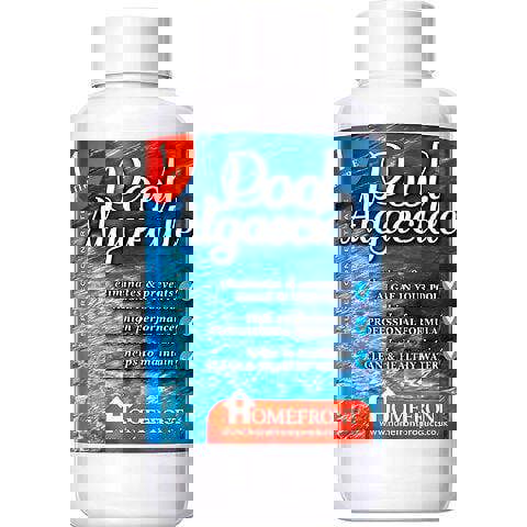 Homefront Pool Algaecide - Removes Algae From Pools, Hot Tubs and Spas - Prevents Regrowth for Hygienic and Cleaner Water 1L