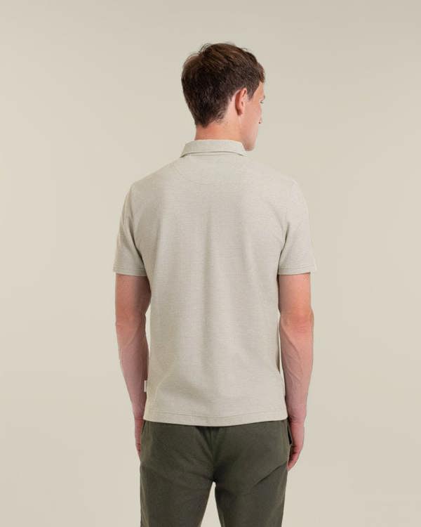 Larsson & Co Per - Jacquard Textured Polo Shirt