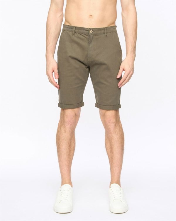 Crosshatch Sinwood Chino Shorts Khaki
