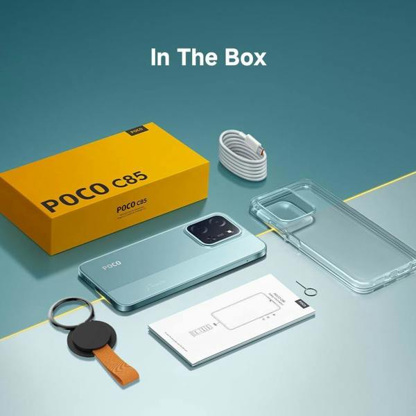 Xiaomi POCO C85 Black Smartphone 6+128GB 6.9" 120Hz Dual SIM