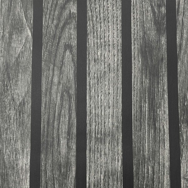 Muriva Wooded Slats Black Wallpaper