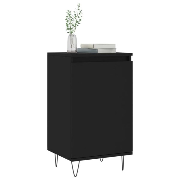 Berkfield Sideboards 2 pcs Black 40x35x70 cm Engineered Wood