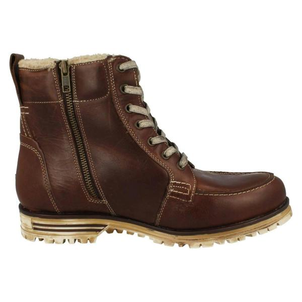 Bugatti Mens Bugatti Worn Look Ankle Boots Fox F69438