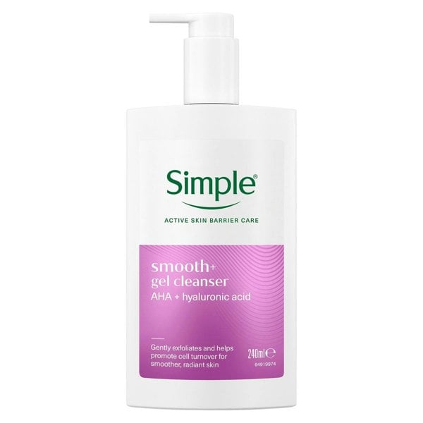 Simple Smooth+ Gel Facial Cleanser Softening Daily Face Wash, 240ml