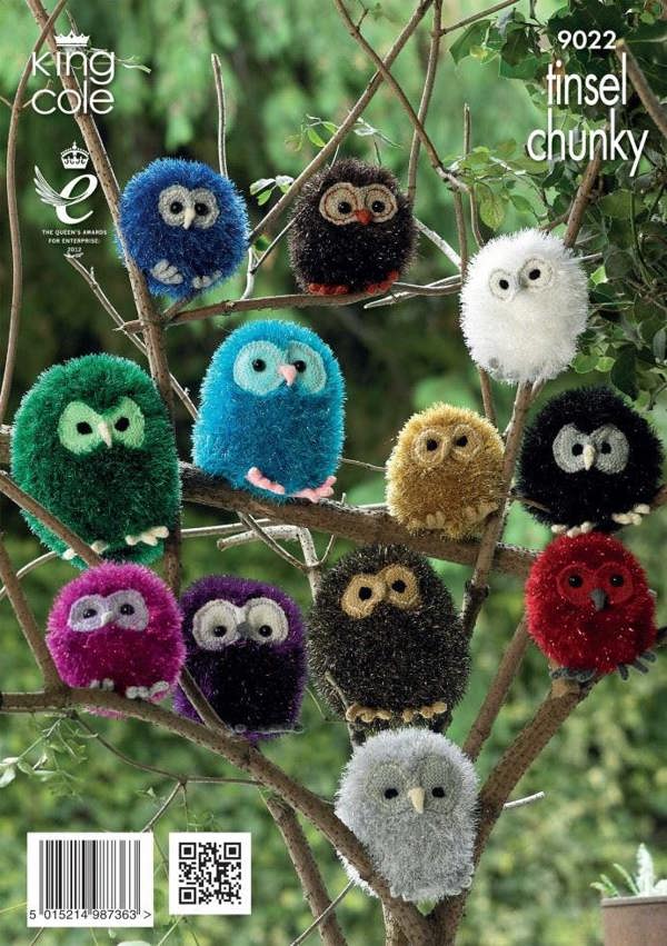 King Cole Tinsel Knitting Pattern 9022, Toys - Intermediate
