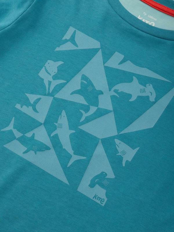 Kite Boys Organic Geo Shark T-Shirt