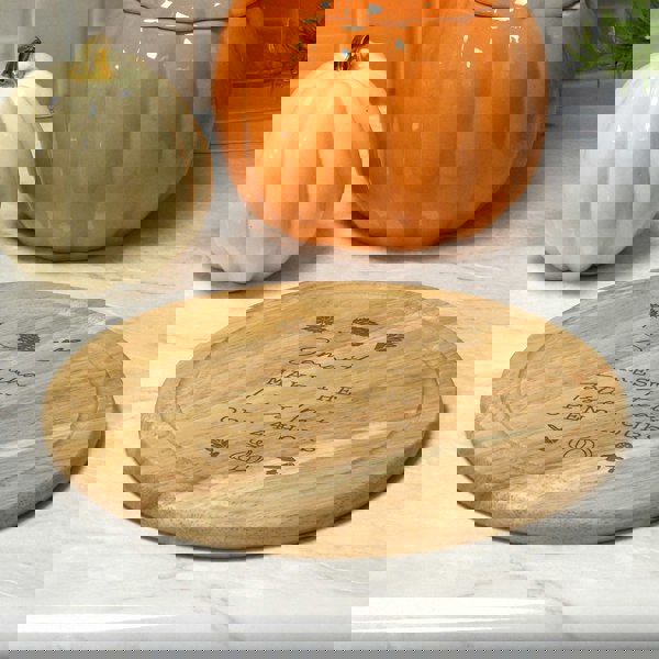 Personalised Memento Company Personalised Autumn Wooden Chopping Board