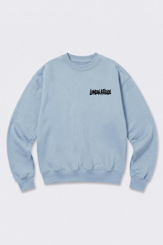 London Attitude Oversized City Graffiti Graphic Sweatshirt