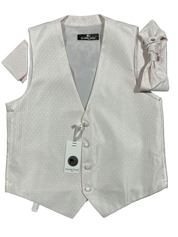 PAISLEY WAISTCOAT, CRAVAT AND HANDKERCHIEF SET - Claudio Lugli Shirts
