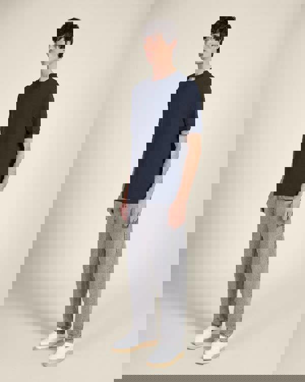 Larsson & Co Heavy T-Shirt With Ribbed Details