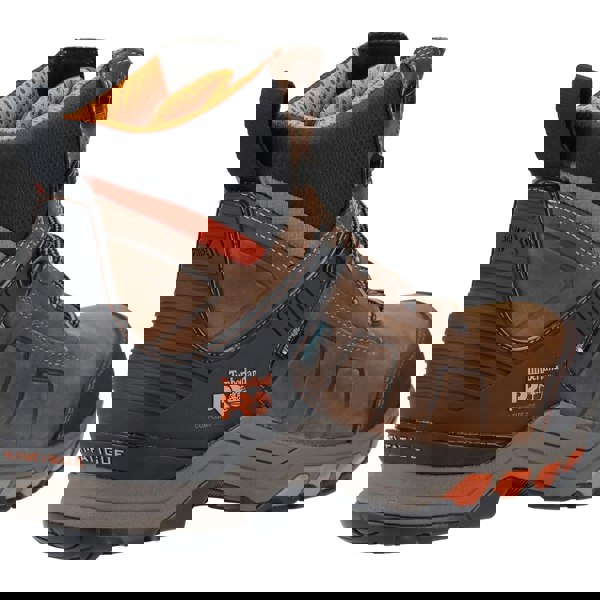 Timberland Pro Hypercharge Composite Safety Toe Work Boot - Brown/Orange