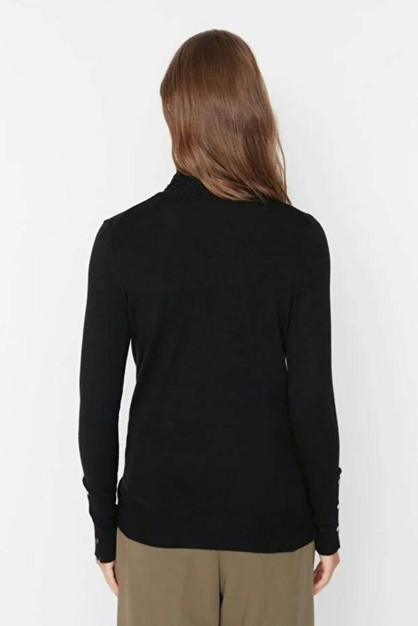WOVCOR Mercerized Look Basic Knit Sweater
