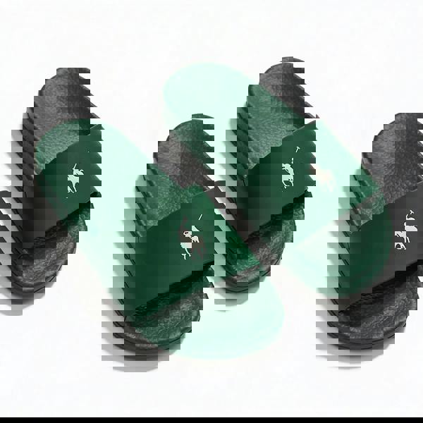 Polo Ralph Lauren Polo Ralph Lauren POLO SLIDE Mens Sliders Forest/Deckwash White