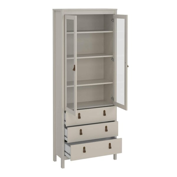 Wyld Haus Wildberry Cashmere China Cabinet 2 Glass Doors 3 Drawers