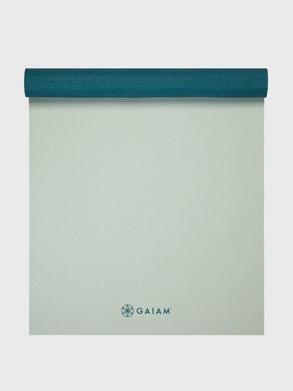 Gaiam Deep Jade/Icicle Reversible 2 Colour Yoga Mat 4mm