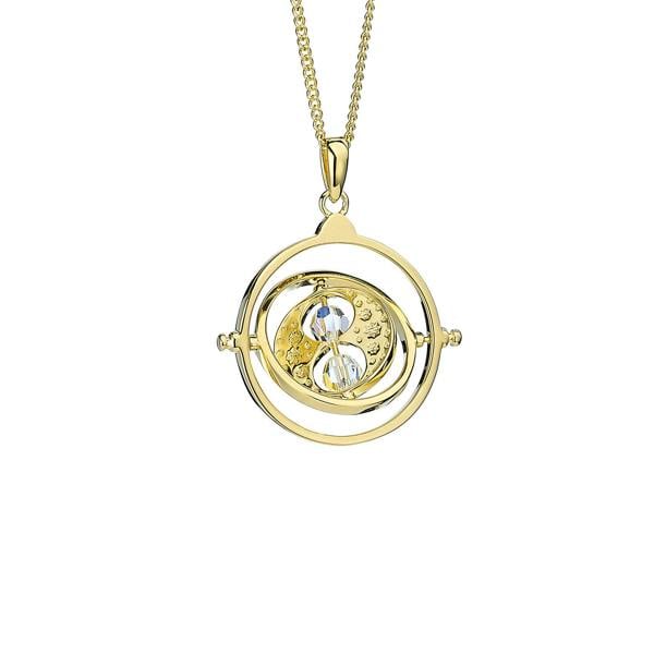 The Carat Shop Harry Potter sterling silver Gold Plated Time Turner Necklace with crystal Elements