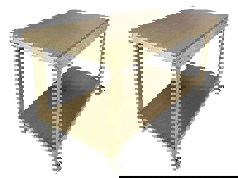 Arbor Garden Solutions Wooden Workbench MDF Top Depth-4ft With Wheels