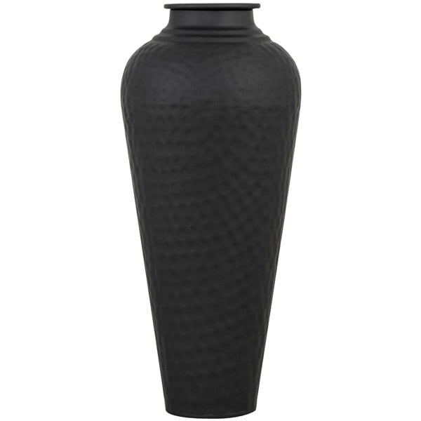 Hill Interiors Hammered Vase - Black