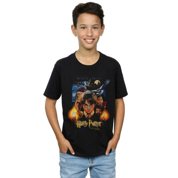 Harry Potter Boys The Sorcerer´s Stone Poster T-Shirt - Black