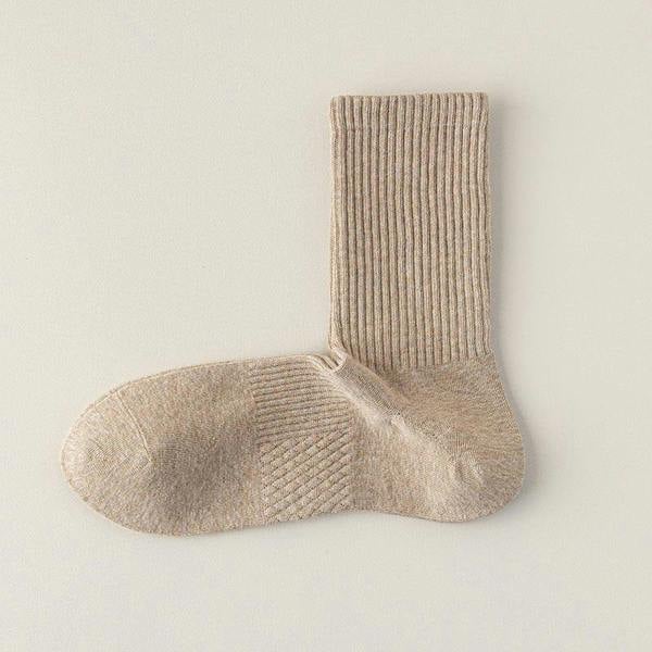 Anniou Men's Boneless Cotton Socks - F - khaki