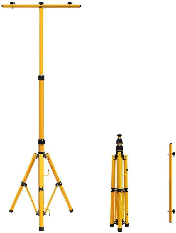 HYGRAD BUILT TO SURVIVE HYGRAD® LED Flood Light Tripod Stand Portable Work Site Floodlight Telescopic Tripod UK