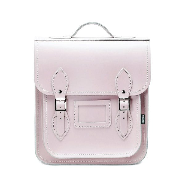 Zatchels Handmade Leather City Backpack - Rose Quartz