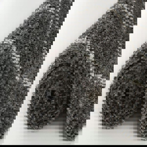 Shaggy Dark grey rug High Qualit Elegant Moroccan Pattern Suitable for Floor heating