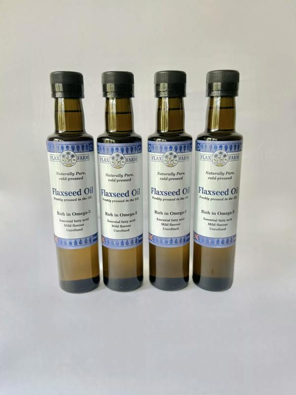 Cold Pressed Flaxseed Oil 4 x 250ml pack