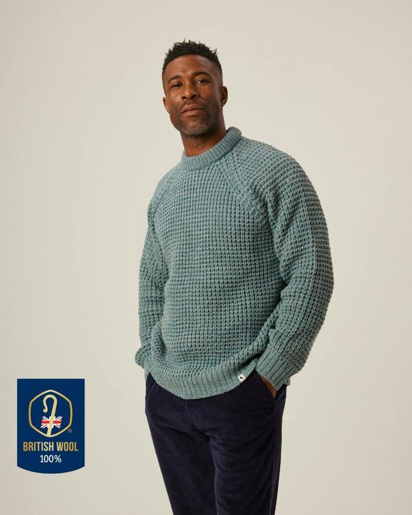 Peregrine  Waffle Crew Jumper