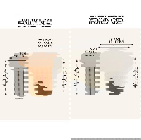 Cecily Living Room Set Round Nesting Coffee Table Set-Rit Concept-Rit Concept