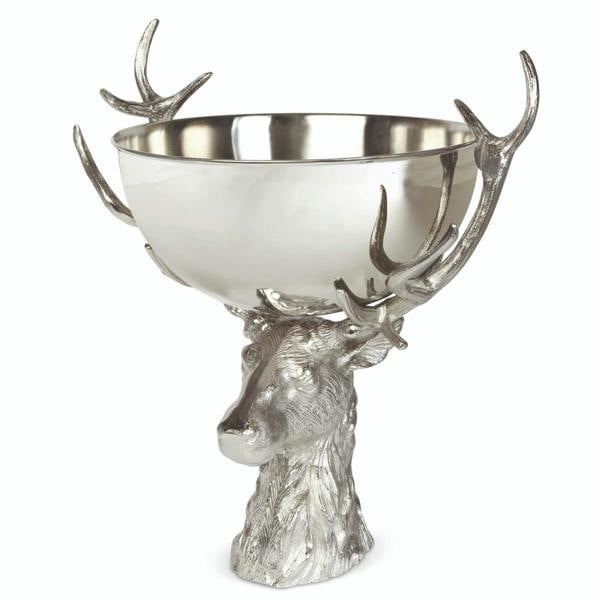 Culinary Concepts Large Punch Bowl with Stag Stand