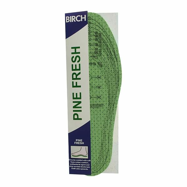 BIRCH Pine Insoles One Size - Natural Custom Comfort with Fresh Scent