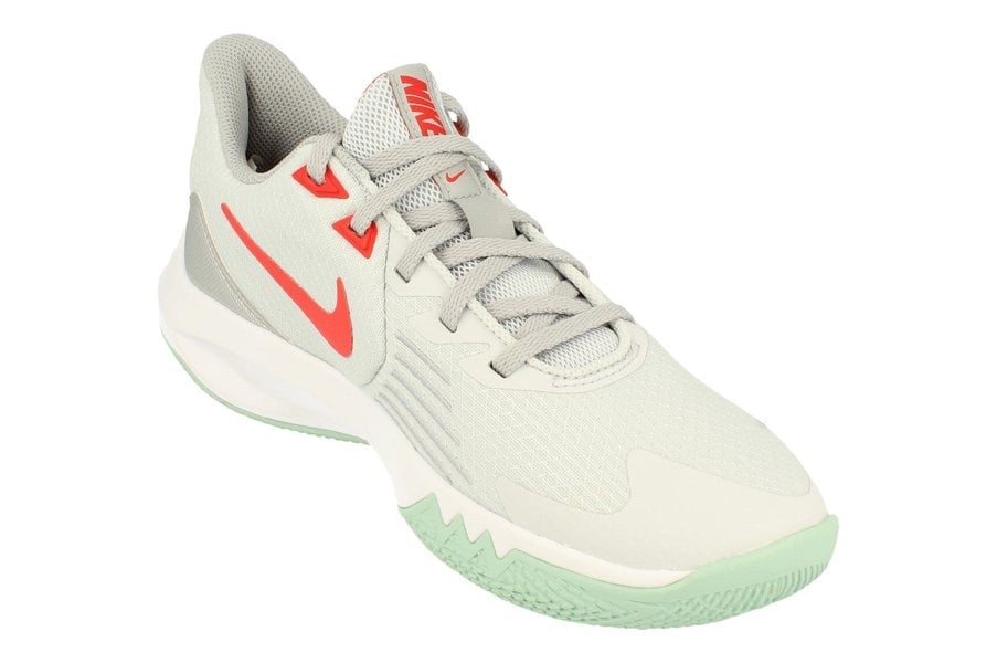 Nike Precision V Mens Basketball Trainers Cw3403  002 - Pure Platinum Metallic Silver 002 - Photo 3