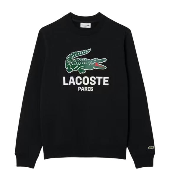 Lacoste Mens Cotton Sweatshirt - Black - 