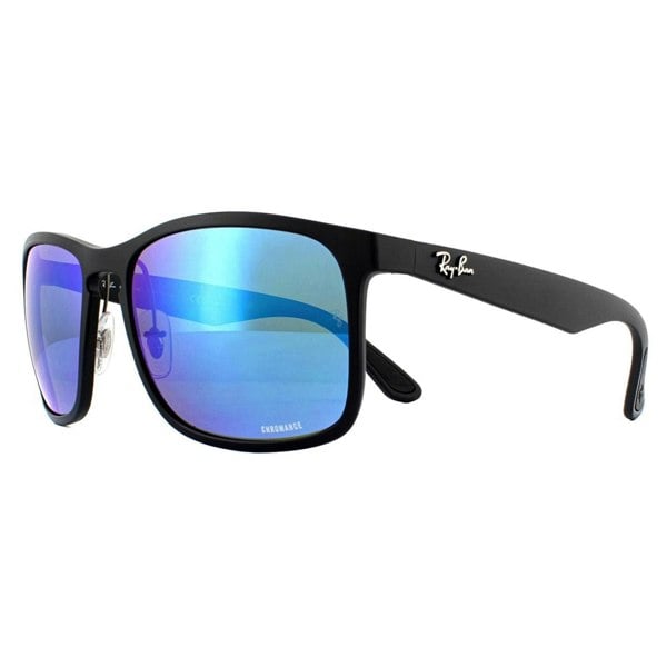Ray-Ban Sunglasses RB4264 601SA1 Matte Black Blue Flash Polarized Chromance