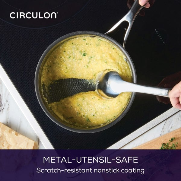 Circulon Stainless Steel Extreme Non-Stick Saucepan, 20cm/2.8L