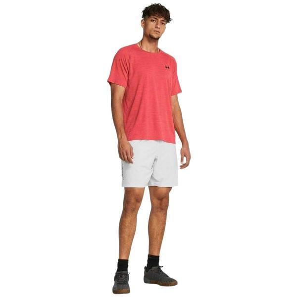 Under Armour Mens Vertical Logo Regular Shorts - Grey - 