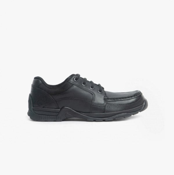 Start-Rite DYLAN Boys Leather Lace-Up School Shoes Black