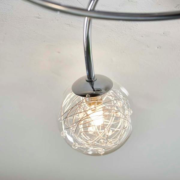 Pagazzi Lighting Jaymie 3 Light Chrome Semi-Flush Ceiling Light