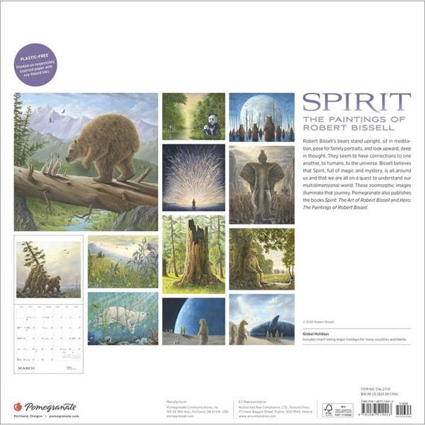 Spirit, The Paintings Of Robert Bissell Calendar 2027, Wall Calendars, Month To View, Art, Gift